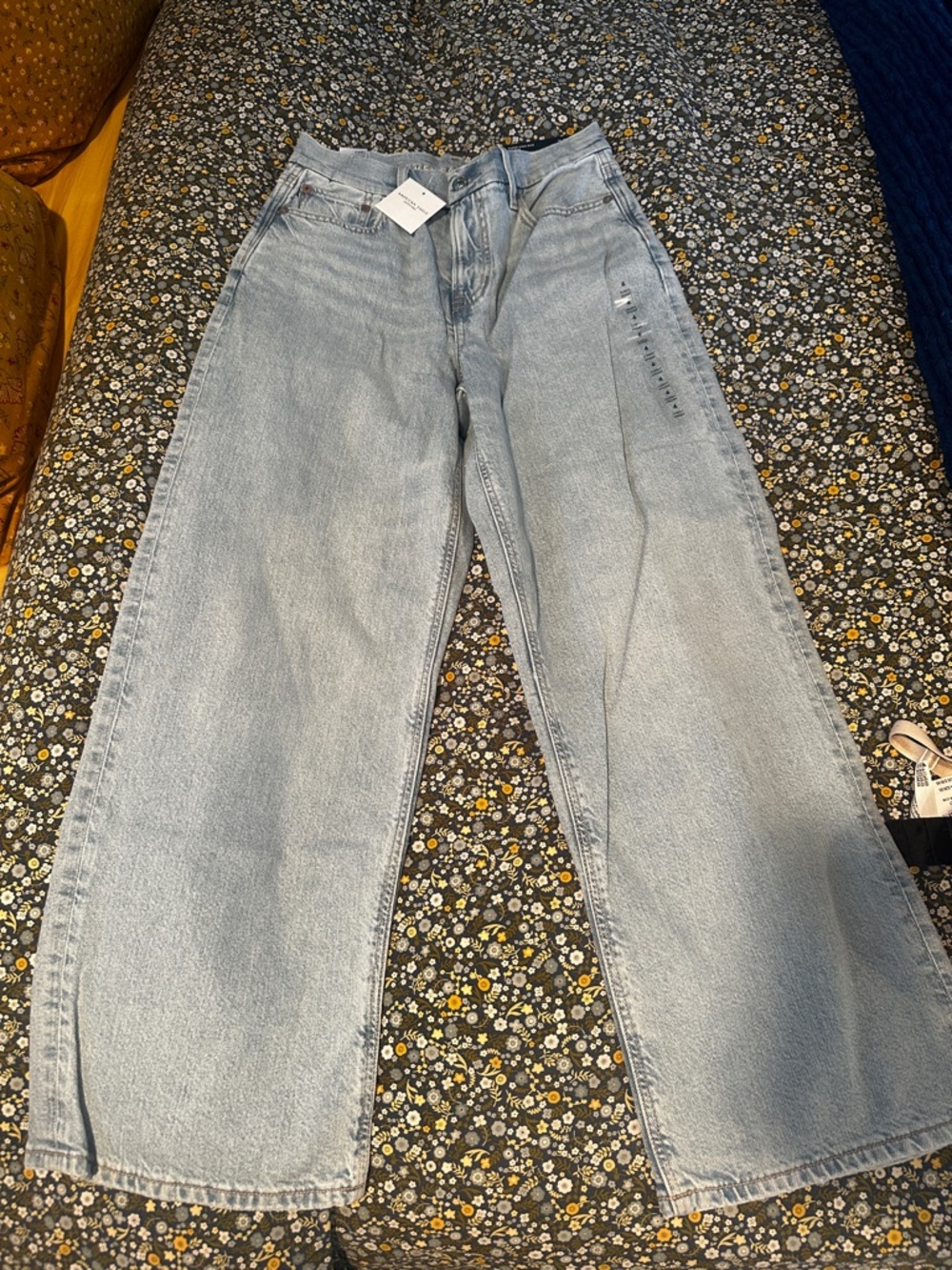 American Eagle Outfitters Light Blue Wide Leg Jeans